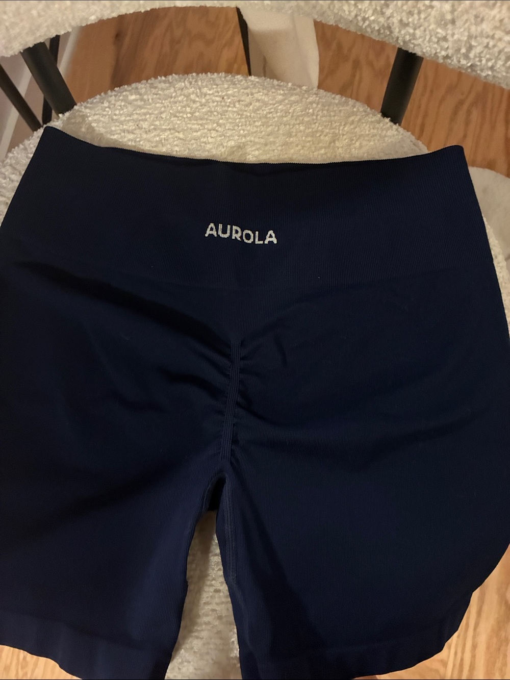 Aurola High-Waist Navy Bike Shorts